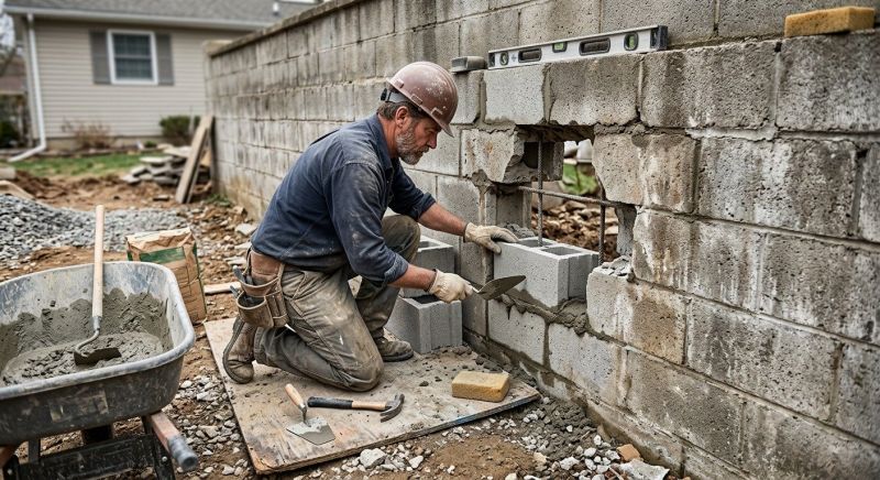 Block Wall Repair in Glynn County, GA
