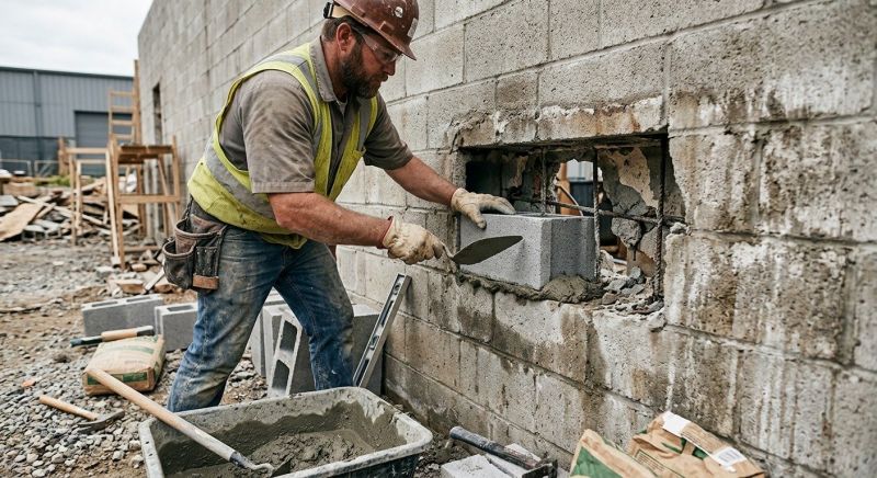 Block Wall Repair in Glynn County, GA
