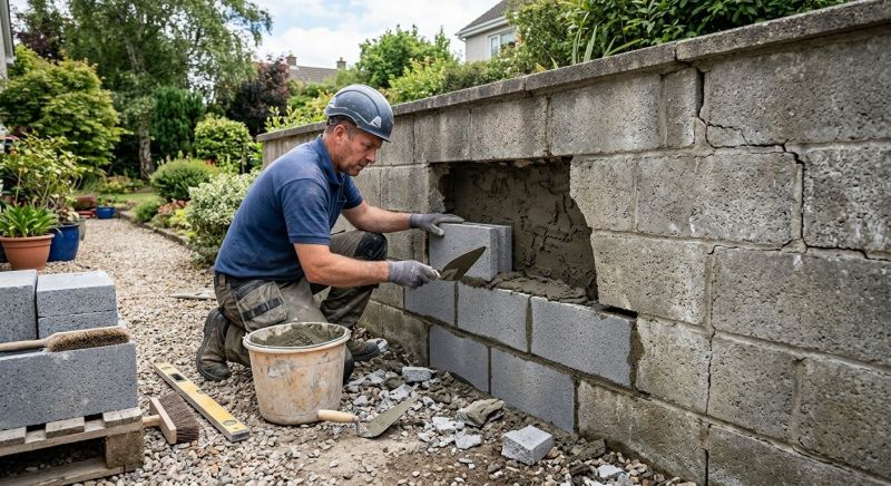 Block Wall Repair in Jekyll Island, GA