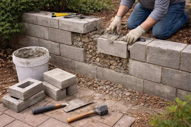 Block Wall Repair in Saint Simons Island, GA