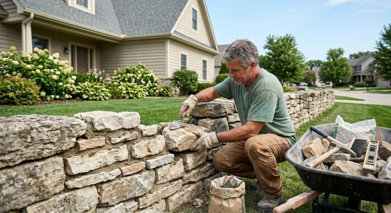 Brick Fence Repair in Brunswick, GA