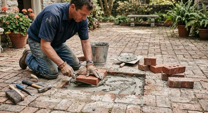 Brick Flatwork Repair in Brunswick, GA
