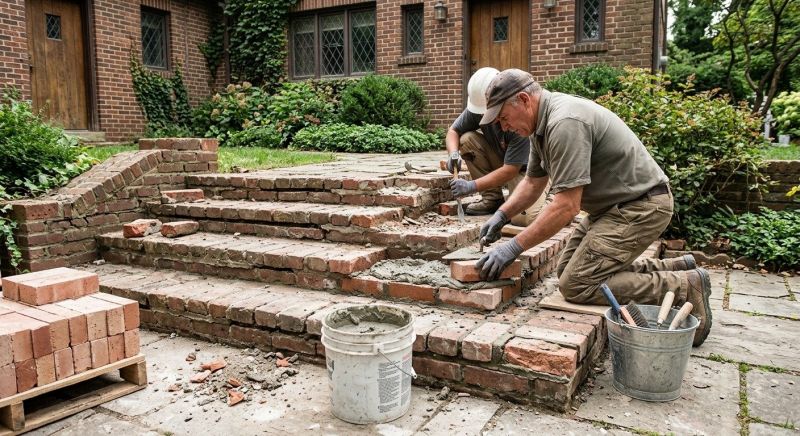 Brick Stairs Repair in Brunswick, GA