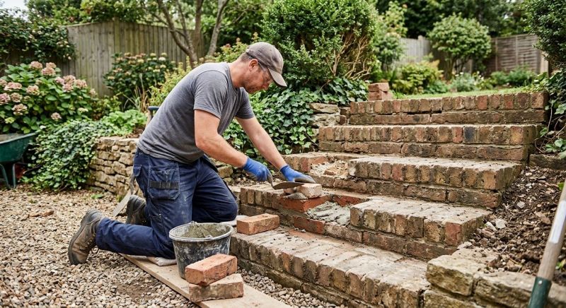 Brick Stairs Repair in Saint Simons Island, GA