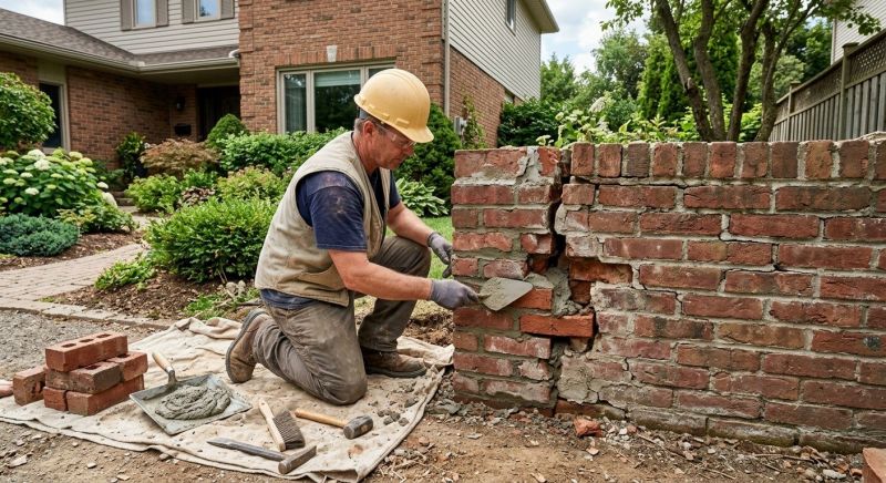 Brick Wall Repair in Jekyll Island, GA