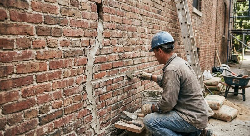Brick Wall Repair in Jekyll Island, GA