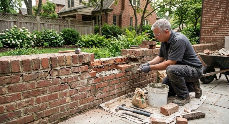 Brick Wall Repair in Brunswick, GA
