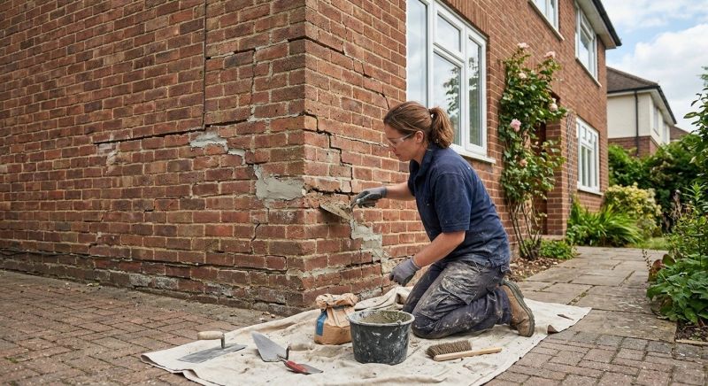 Brick Wall Repair in Woodbine, GA