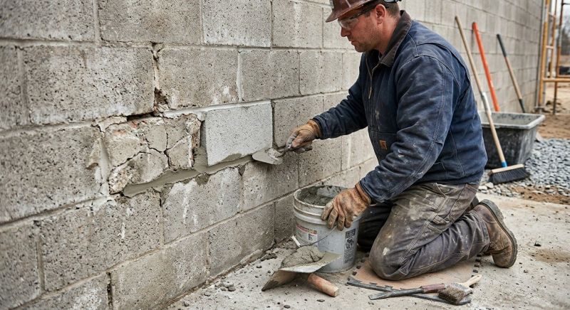 Cement Block Repair in Brunswick, GA