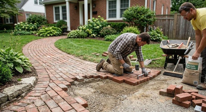 Stone Walkway Repair in Brunswick, GA