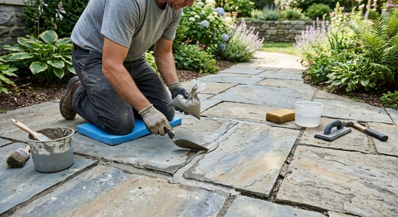 Stone Walkway Repair in Brunswick, GA